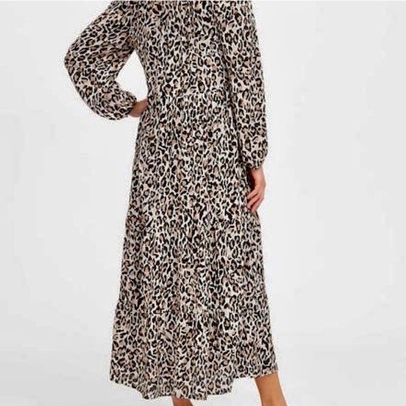 NWT Banana Republic Leopard Print Maxi Dress - S 593525 - Size Medium - Picture 3 of 10